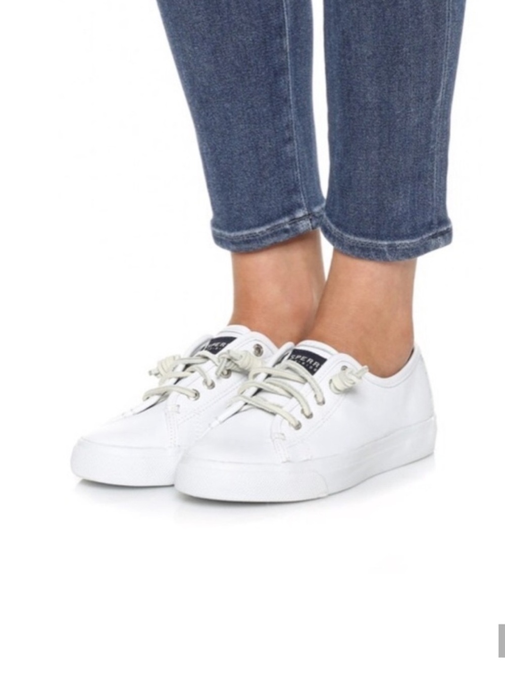 Sperry White Canvas Top-Sider Slip-On Sneakers